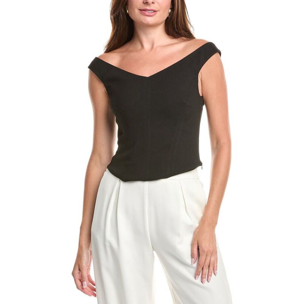 Simkhai Womens Emri Off-The-Shoulder Top, Black